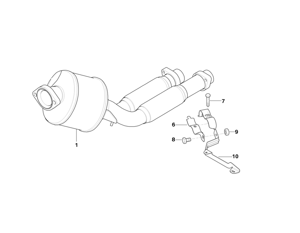 BMW Genuine Exhaust Suspension Support Shackle