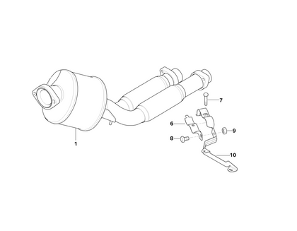 BMW Genuine Exhaust Suspension Support Shackle