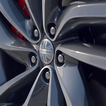 Jaguar Wheel Centre Badge - Union Jack