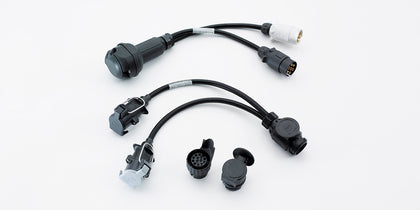 kia 2x 7 pin plugs to 13 pin socket