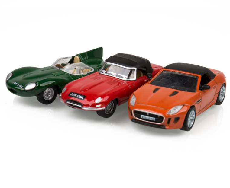 Jaguar 3 Piece Set 1:76 Scale Models