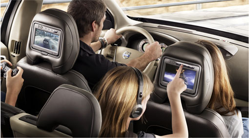 Volvo RSE Two screens and Two DVD players