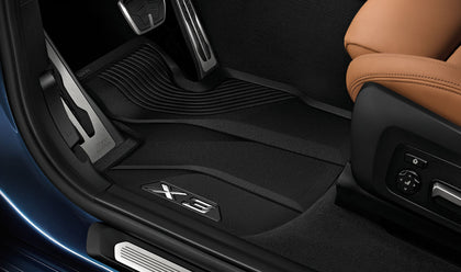 BMW Genuine Front + Rear All Weather Car Floor Mats Set Rubber