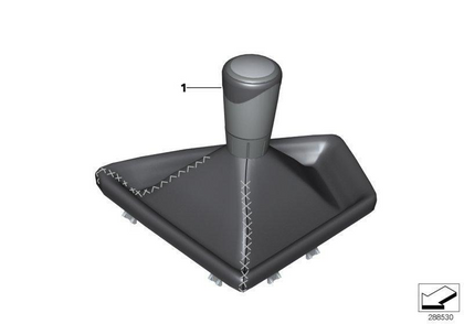 Genuine BMW Right Gearshift Knob Alcantara Gaiter