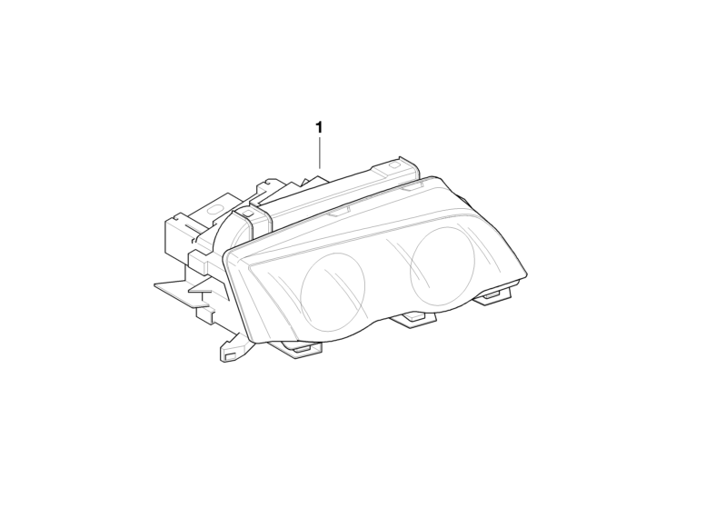 BMW Genuine Headlight Head Lamp Right