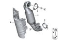 MINI Genuine Flat Gasket For Exhaust Manifold With Catalyst