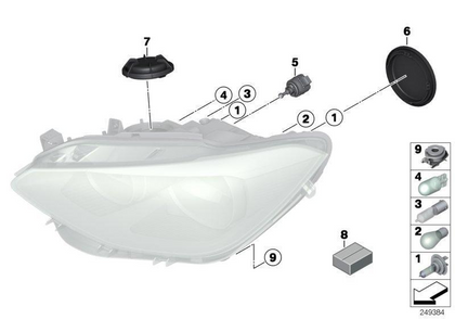BMW Genuine Halogen Headlamp Head Light Bulb 12V 21W
