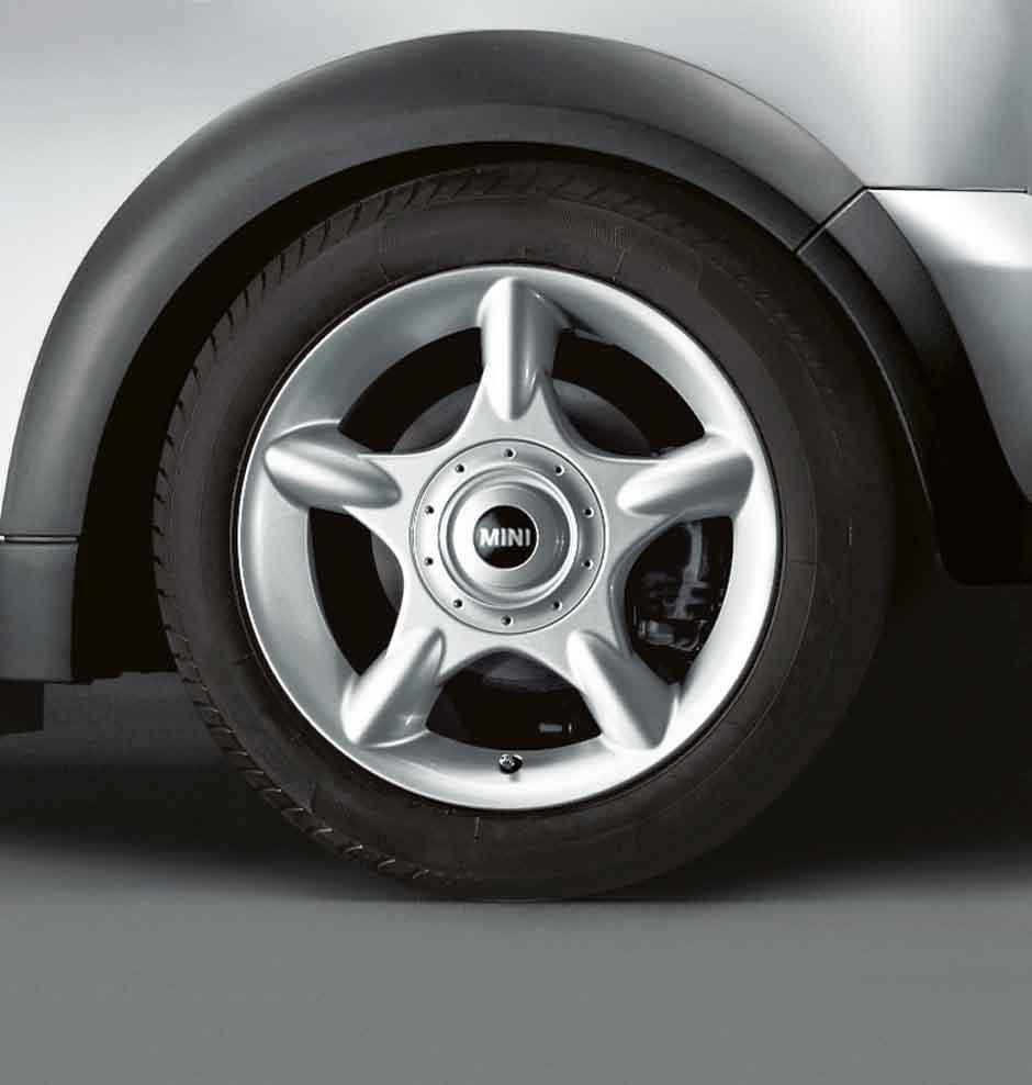 MINI Genuine 16" Inch Light Alloy Wheel 5-Star Spoke R83 Silver