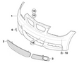 BMW Genuine M Sport Front Left Lower Bumper Grille
