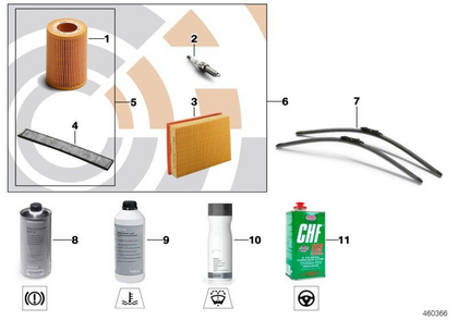 MINI Genuine Service Kit - Spark Plug+Air Filter