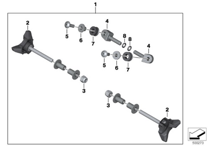 BMW Genuine Mechanical Windshield Adjustment 46637677670