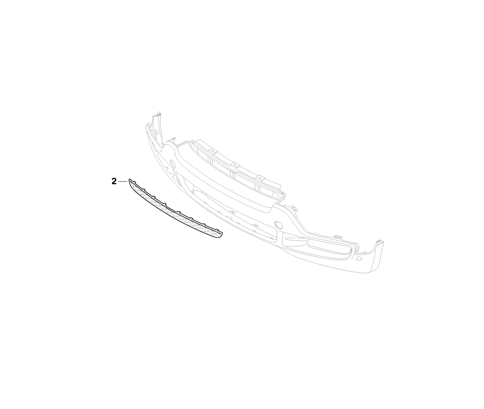 BMW Genuine Front Centre Top Grille Black