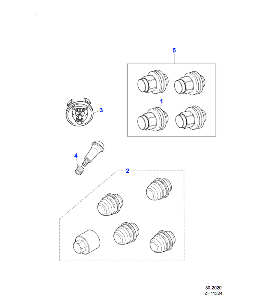 Jaguar Locking Wheel Nuts