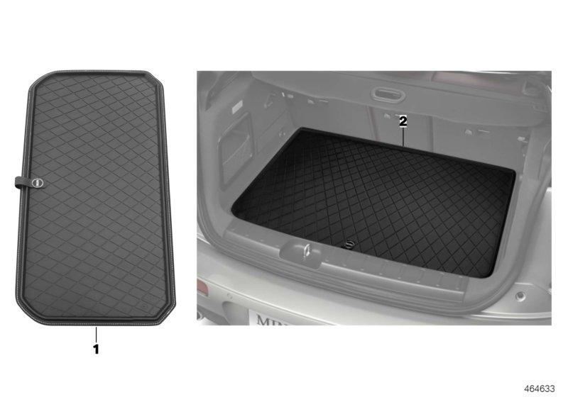 MINI Genuine Hatch 5DR Protect Pack - Floor Mats + Trunk Luggage Compartment Mat