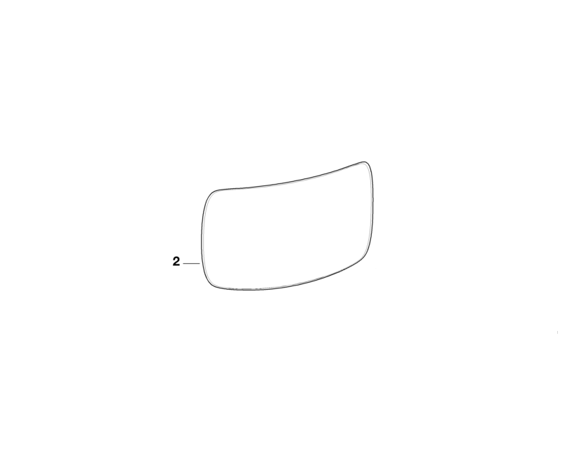 BMW Genuine Left Exterior Wing Mirror Glass Convex Heated