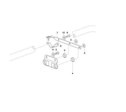 BMW Genuine Exhaust Support Bracket For Automatic Transmission
