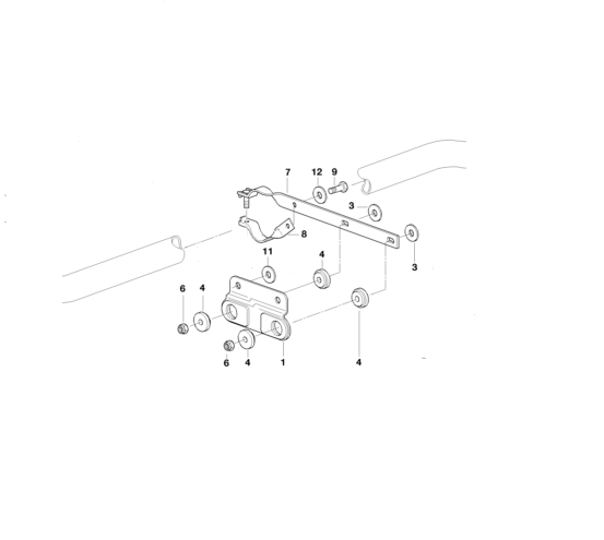 BMW Genuine Exhaust System Suspension Bracket