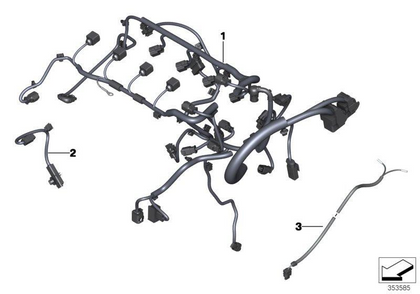 MINI Genuine Wiring Cable Harness Injection Valve Ignition Conti