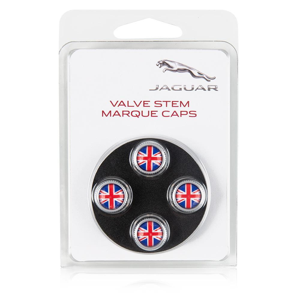 Jaguar Styled Valve Caps - Union Jack