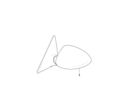 BMW Genuine Right M Wing Mirror Electric Heated Primed