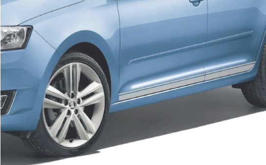 SKODA Silver decorative foils for RAPID SPACEBACK