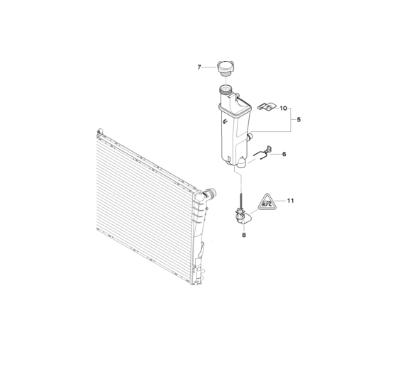 BMW Genuine Expansion Tank Clamp