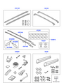 Land Rover Roof Rail Kit “ Black finish, Short