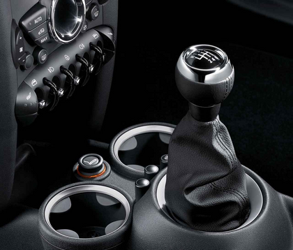 MINI Genuine 6-Speed Gear Shift Knob+Gaiter Leather Black