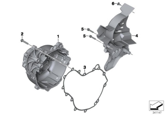 Genuine BMW Motorrad Right Engine Housing Cover Gasket For F800 GT S 11147670688
