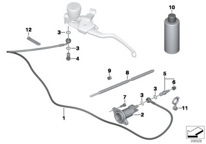 Genuine BMW Engine Clutch Spherical Push Rod Pushrod R 1200 GS 21217702596