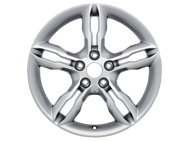 Ford Alloy Wheel 17" 5 x 2-spoke design, luster nickle. Except ECOnetic and HEV.