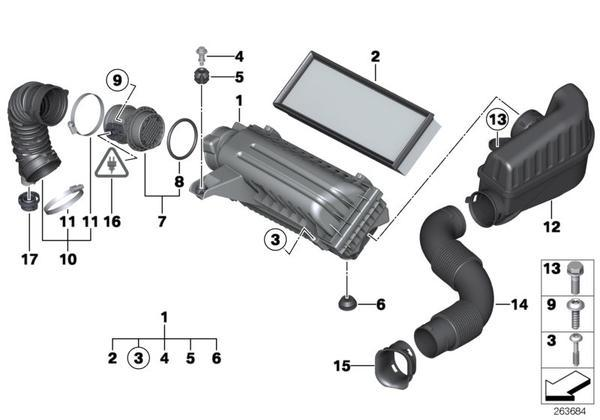 MINI Genuine Air Filter Element Replacement Part