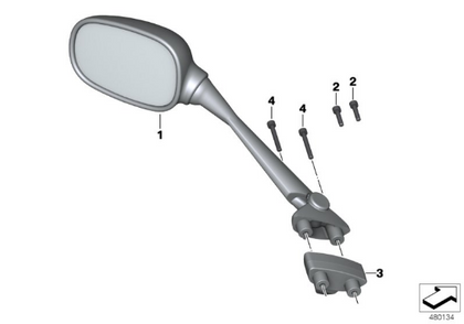 BMW Genuine Left Mirror 51168528631