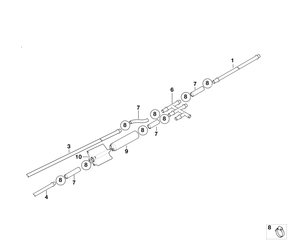BMW Genuine Fuel Tank Return Line Front