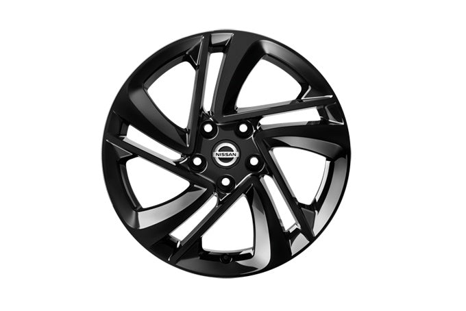 NISSAN QASHQAI (J11E/B) 17" ALLOY WHEEL, BLACK SNOW FLAKE