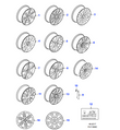 Jaguar Alloy Wheel 18" Venus, Rear
