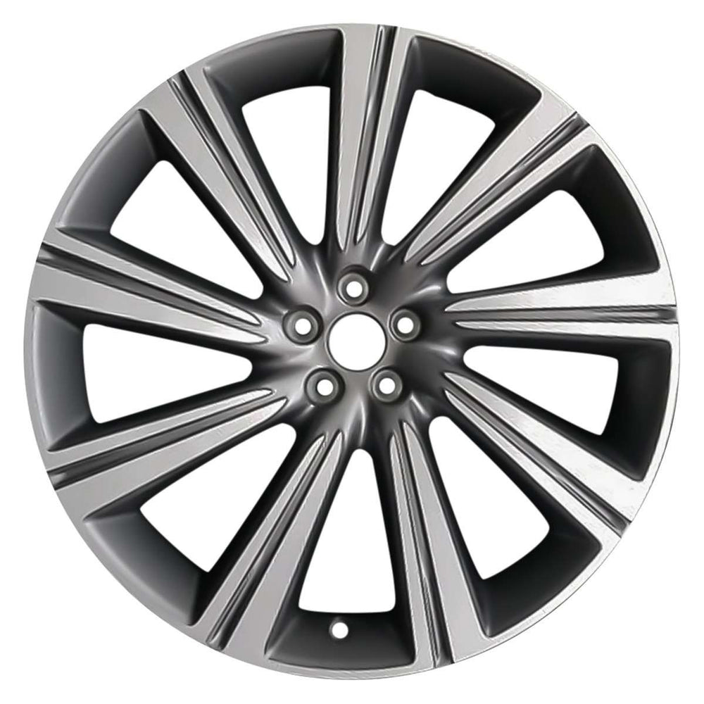 Jaguar Alloy Wheel 22" Turbine, 9 spoke, with Polished finish
