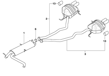 BMW Genuine Exhaust Ball Gasket Ring