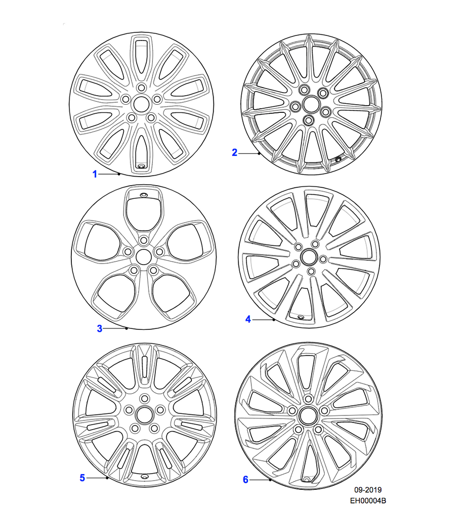 Jaguar Alloy Wheel 18" Style 5029, 5 split spoke, Mid Silver Diamond Turned finish, Front