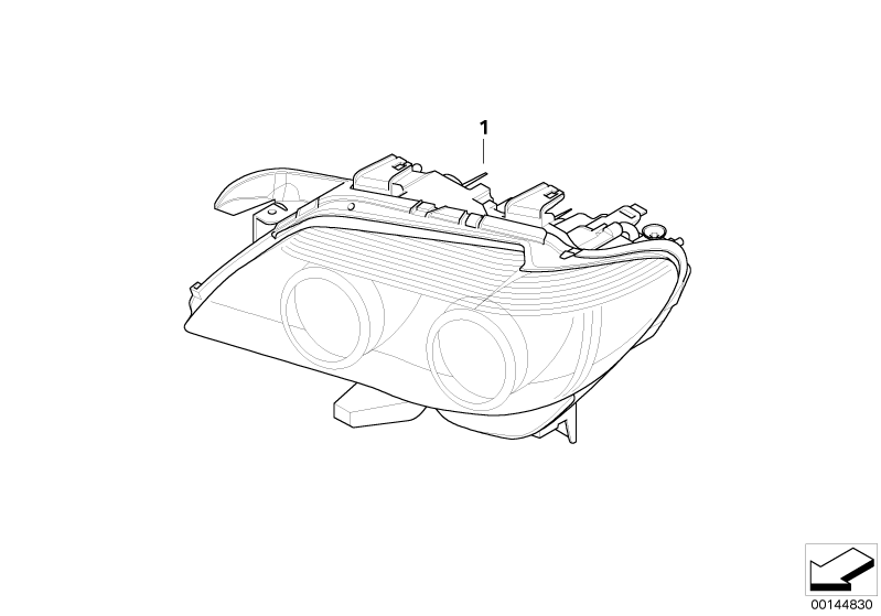 BMW Genuine Head Light Lamp Xenon Left N/S Passenger Side