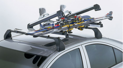 Volvo Ski holder, Aluminium, Sliding
