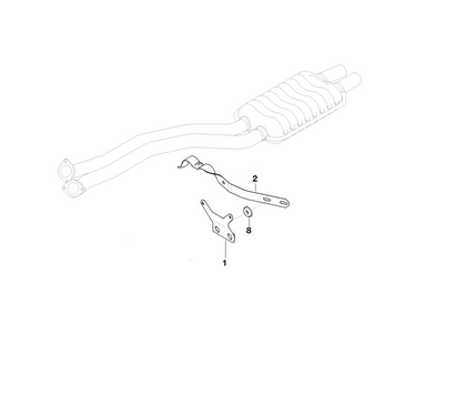 BMW Genuine Exhaust Front Pipe Bracket