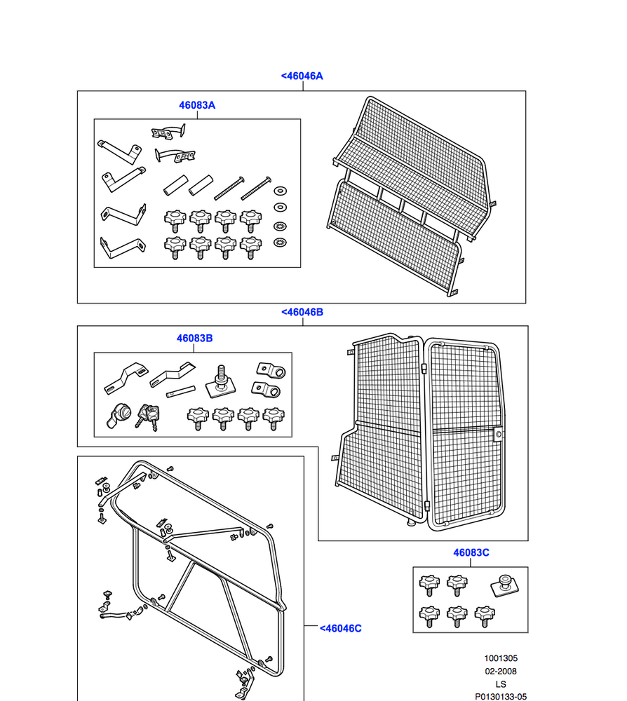 Land Rover Luggage Partition Divider