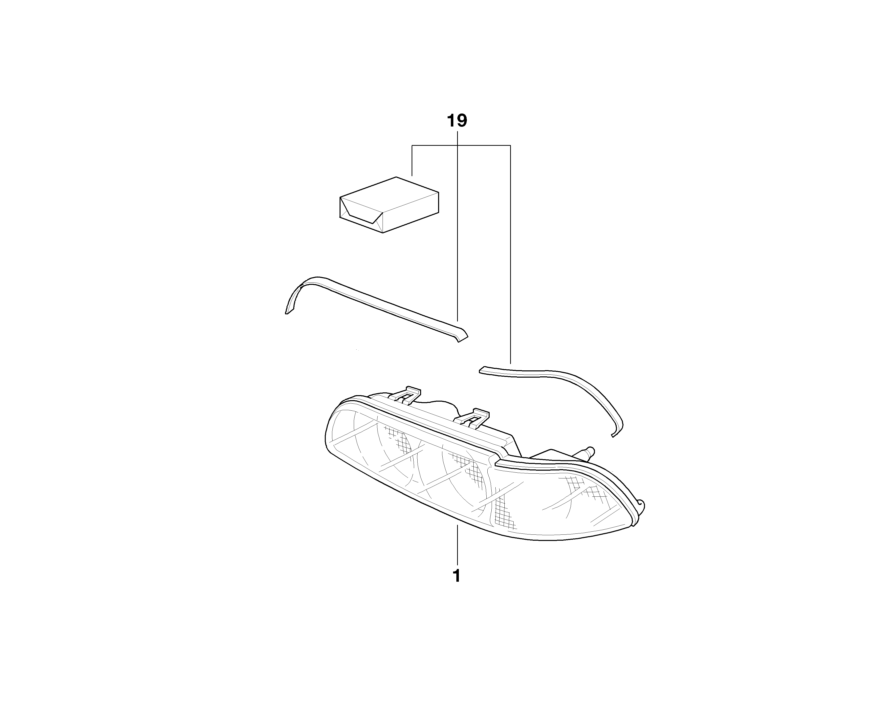 BMW Genuine Headlight Head Lamp Repair Kit/Set