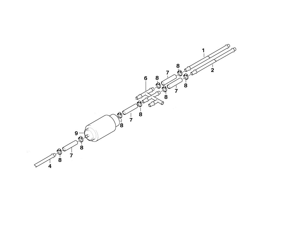 BMW Genuine Fuel Tank Return Line Front