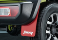 Suzuki Mudflap Set - Rear, Flexible - Red