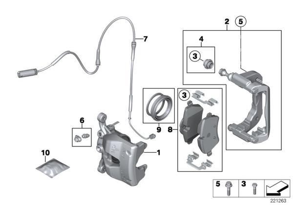 MINI Genuine Front Brake Pads Replacement Repair Kit