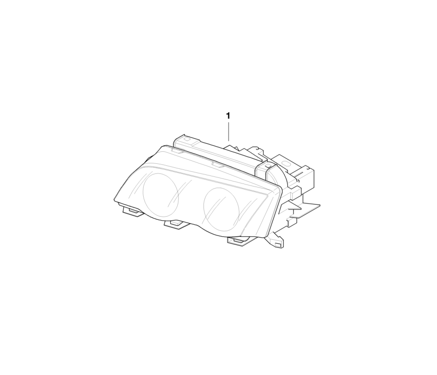 BMW Genuine Bi-Xenon Light Headlight Head Lamp Left