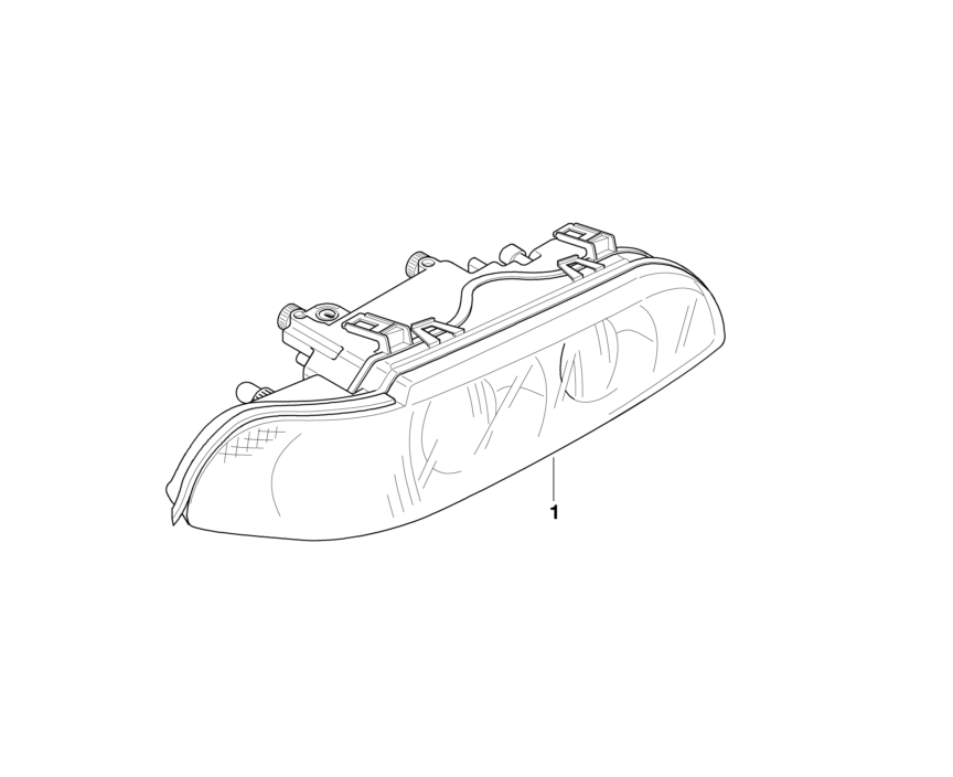 BMW Genuine Headlight Head Lamp White Turn Indicator Right