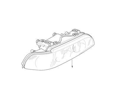 BMW Genuine Headlight Head Lamp White Turn Indicator Right